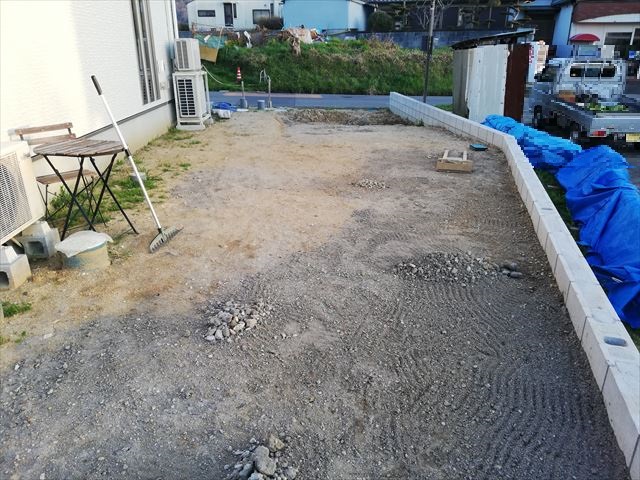 外構費用を抑えるために整地と散水栓増設を自分でやった 残土処理費と整地費用を削減 市街化調整区域にローコストハウスを建てた